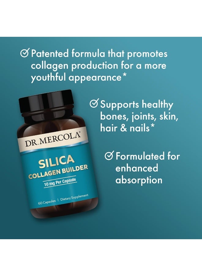 Dr. Mercola Silica Collagen Builder Dietary Supplement, 60 Servings (60 Capsules), Non GMO, Gluten Free, Soy Free - Image 5